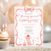 Hübsch Kitty Birthday Einladung