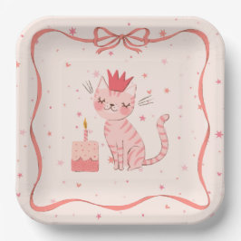 Hübsch Kitty Birthday Pappteller