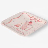 Hübsch Kitty Birthday Pappteller (Gewinkelt)