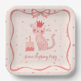 Hübsch Kitty Birthday Pappteller