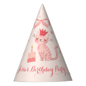 Hübsch Kitty Birthday Party Hat Partyhütchen (Vorderseite)