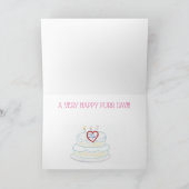 Hübsch Kitty Geburtstagskarte Karte (Innenseite)