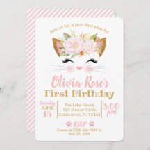 HÜBSCH KITTY Girl Cat Geburtstag