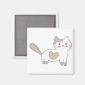 Hübsch Kitty Magnet (Vorderseite/Rückseite)