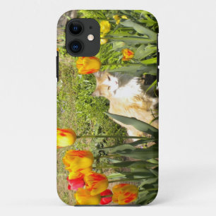 Hübsch Kitty N The Tulip Garden iPhone 5 Case