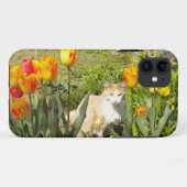 Hübsch Kitty N The Tulip Garden iPhone 5 Case (Rückseite (Horizontal))