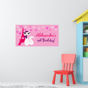 Hübsch Kitty Paris Geburtstagsbanner Poster