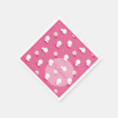 Hübsch Kitty Pink Kittens Patten Napkins Serviette (Ecke)