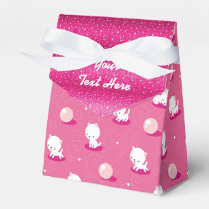 Hübsch Kitty Pink Kittens Sparkle Gefallen Box Geschenkschachtel