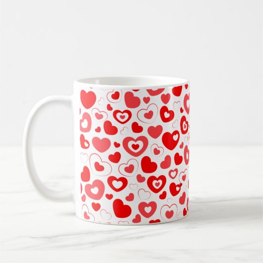 Hübsch Kleine Herzen Kaffeetasse (Links)