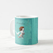 Hübsch Koi Mermaid schwimmen unter Wasser Kaffeetasse (Vorderseite Links)