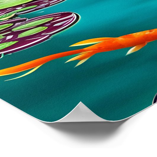 Hübsch Koi Pond Poster (Ecke)