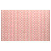 Hübsch Lachs rosa Blume & Dots Muster Stoff (Yard (91,4 cm))