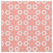 Hübsch Lachs rosa Blume & Dots Muster Stoff (Muster)