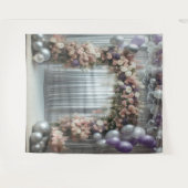 Hübsch Lavendel Floral Balloon Arch Hanging Wandteppich (Vorderseite (Horizontal))