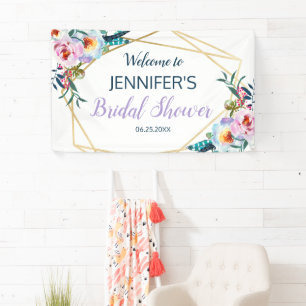 Hübsch Lavender Boho Brautparty Willkommen Banner