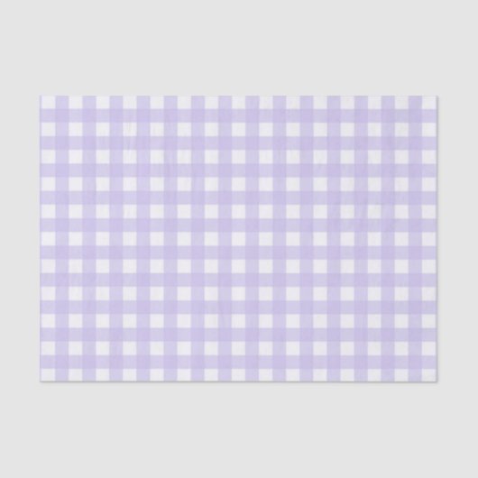Hübsch Lavender Gingham Prüfmuster Seidenpapier (Vorderseite)