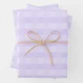 Hübsch Lavender Lila Gingham Pattern Geschenkpapier Set (Beispiel)