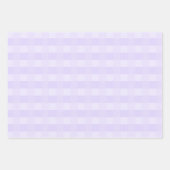 Hübsch Lavender Lila Gingham Pattern Geschenkpapier Set (Vorderseite 3)