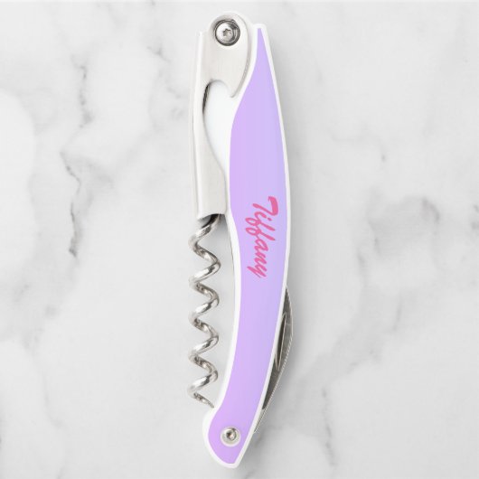 Hübsch Lavender Ombre Kellnermesser (Vorderseite)