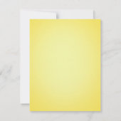 Hübsch Lemon Bright Yellow Citrus Hochzeit Einladung (Rückseite)