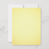 Hübsch Lemon Bright Yellow Citrus Wedding Invitati Einladung (Rückseite)