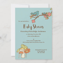 Hübsch Light Blue Babywanne Einladung