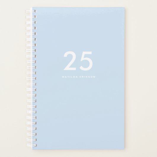 Hübsch Light Blue School Planer (Vorderseite)