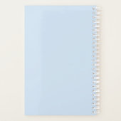 Hübsch Light Blue School Planer (Rückseite)