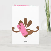 Hübsch Lil' Cowgirl Karte (Rückseite)