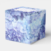 Hübsch Lila Blue Hydrangea Blume Blossom Geschenkschachtel (Rückseite)