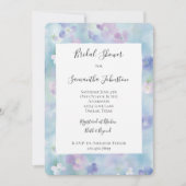 Hübsch Lila Blume Brautparty Einladung (Vorderseite)