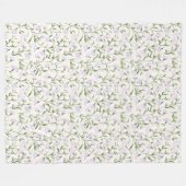 Hübsch Lila Blume Fleecedecke (Vorderseite (Horizontal))