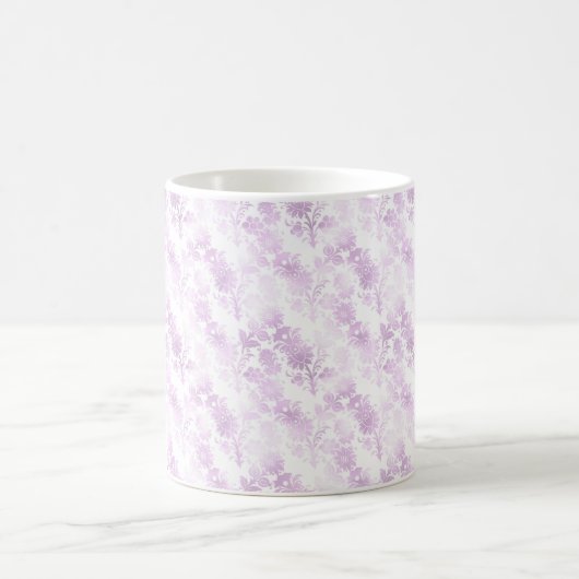 Hübsch Lila Blume Kaffeetasse (Mittel)