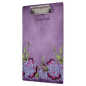 Hübsch Lila Blume Klemmbrett (Links)