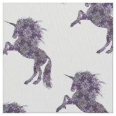 Hübsch Lila Boho Unicorn Stoff (Nahaufnahme)