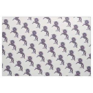 Hübsch Lila Boho Unicorn Stoff