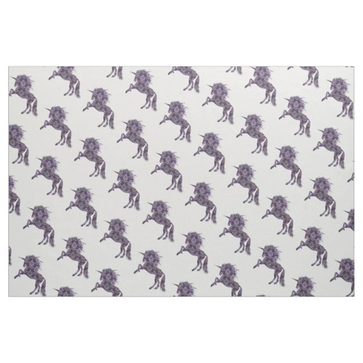Hübsch Lila Boho Unicorn Stoff (Fat Quarter (45,7 x 55,9 cm))