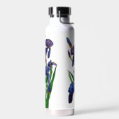 Hübsch Lila Iris-Aquarellfarbe Trinkflasche (Links)