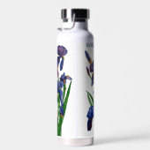Hübsch Lila Iris-Aquarellfarbe Trinkflasche (Rechts)