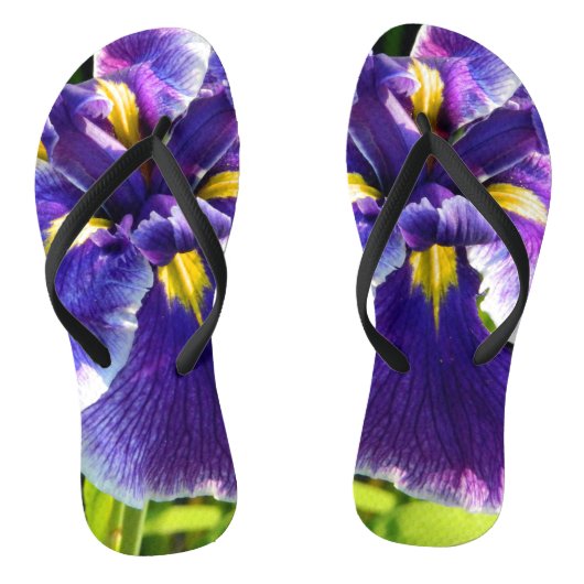 Hübsch Lila Iris Badesandalen (Fußbett)