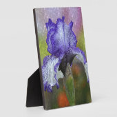Hübsch Lila Iris Fotoplatte (Seite)
