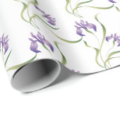 Hübsch Lila Iris Geschenkpapier (Rolleneckpunkt)