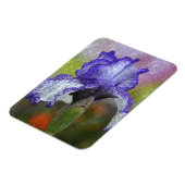 Hübsch Lila Iris Magnet (Linke Seite)