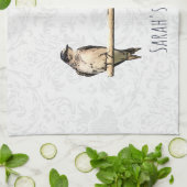 Hübsch Lila Martin Individuelle Name Bird Kitchen  Geschirrtuch (Gefaltet)