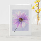 Hübsch Lila Posey Karte (Gelbe Blume)