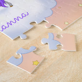 Hübsch Lila süße Träume Regenbogen Einhorn Puzzle (Seite)