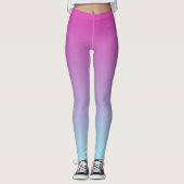 Hübsch Lila und blau Ombre Leggings (Vorderseite)