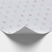 Hübsch Lilac Hearts Geschenkpapier (Ecke)