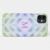 Hübsch Lilac Monnogram Watermelon Case-Mate iPhone Hülle (Rückseite (Horizontal))